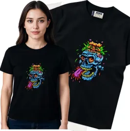koszulka-damska-czarny-bawelna-t-shirt-xl-nadruk
