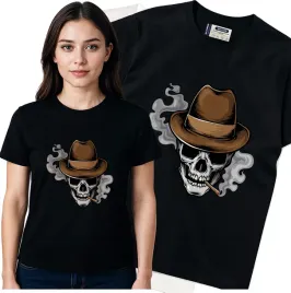 koszulka-damska-czarny-bawelna-t-shirt-m-nadruk
