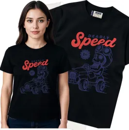 koszulka-damska-czarny-bawelna-t-shirt-m-nadruk