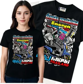 koszulka-damska-czarny-bawelna-t-shirt-m-nadruk