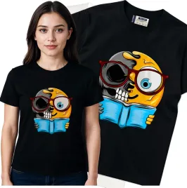 koszulka-damska-czarny-bawelna-t-shirt-s-nadruk