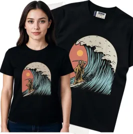 koszulka-damska-czarny-bawelna-t-shirt-m-nadruk