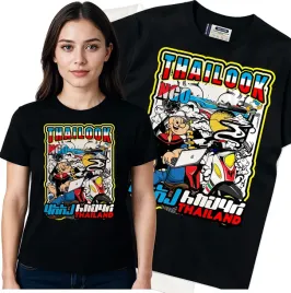 koszulka-damska-czarny-bawelna-t-shirt-m-nadruk