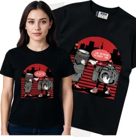 koszulka-damska-czarny-bawelna-t-shirt-s-nadruk