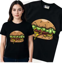 koszulka-damska-czarny-bawelna-t-shirt-m-nadruk