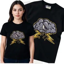 koszulka-damska-czarny-bawelna-t-shirt-m-nadruk