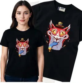 koszulka-damska-czarny-bawelna-t-shirt-l-nadruk