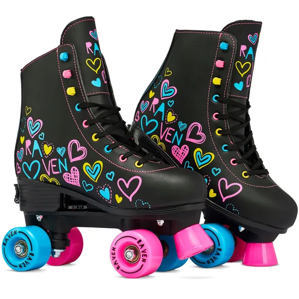 Wrotki Regulowane RAVEN Trista Black 31-34