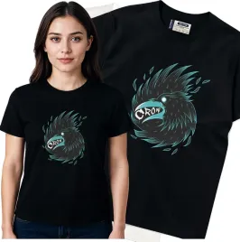 koszulka-damska-czarny-bawelna-t-shirt-l-nadruk
