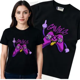 koszulka-damska-czarny-bawelna-t-shirt-s-nadruk