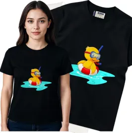 koszulka-damska-czarny-bawelna-t-shirt-s-nadruk