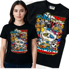 koszulka-damska-czarny-bawelna-t-shirt-m-nadruk