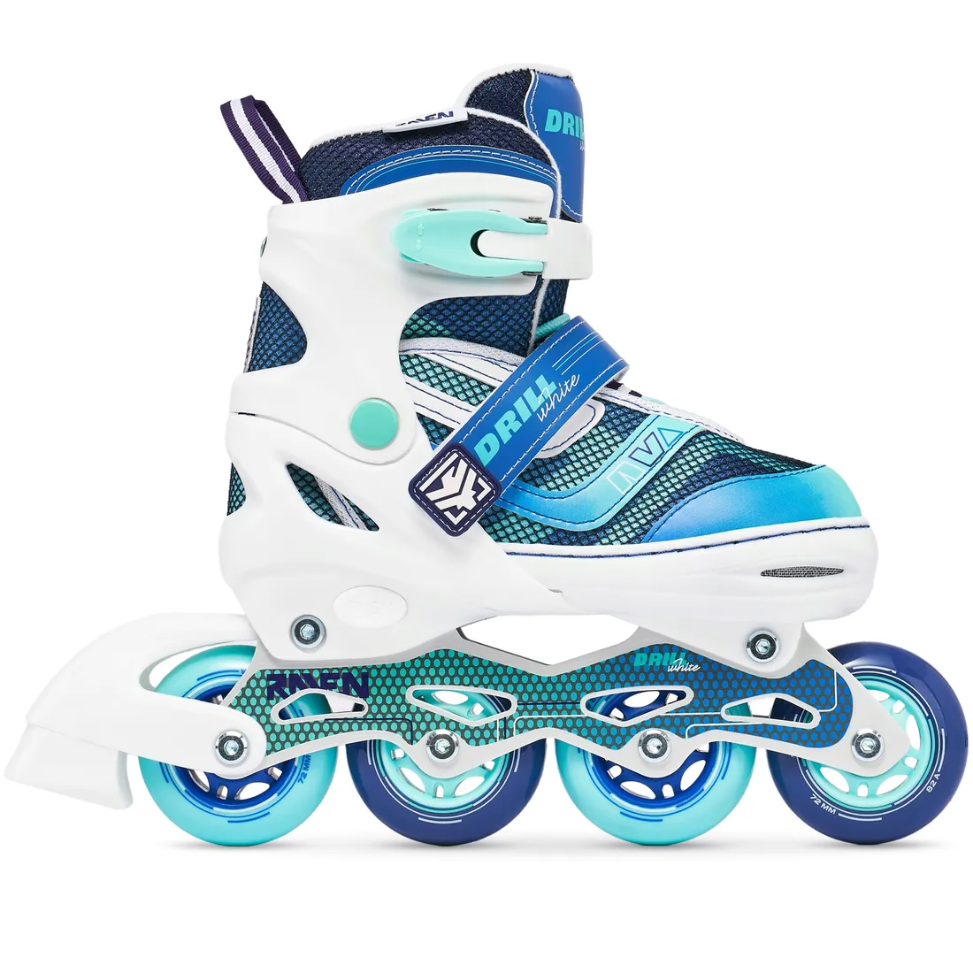 rolki-regulowane-raven-drill-white-mint-30-33-stan-nowy