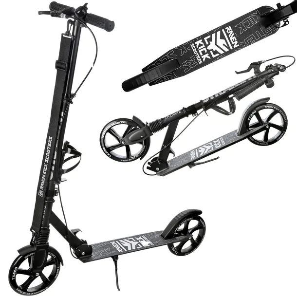 Hulajnoga DUŻA RAVEN Straight PRO 200mm amortyzator hamulec uchwyt na bidon