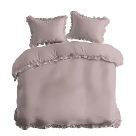 posciel-160x200-rozowa-jednobarwna-z-falbanka-pure