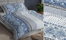 posciel-satynowa-160x200-niebieska-ornamenty-zapinana-na-suwak-karo-satin