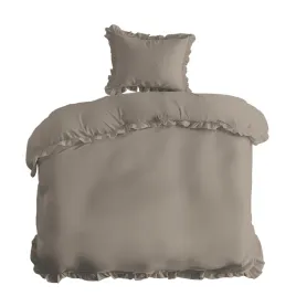 posciel-140x200-taupe-jednobarwna-z-falbanka-pure