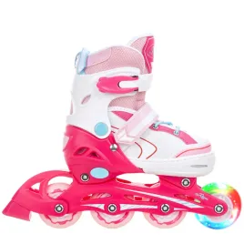 rolki-regulowane-raven-lia-pink-27-30-kolko-led