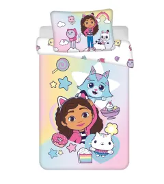 posciel-bawelniana-100x135-gabbys-gabi-koci-domek-rozowa-poszewka-40x60