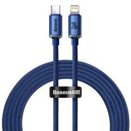 baseus-kabel-crystal-shine-usb-c-lightning-2m-20w-niebieski