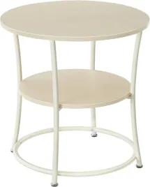 stolik-pomocniczy-okragly-2-poziomy-kawowy-loft-55-cm