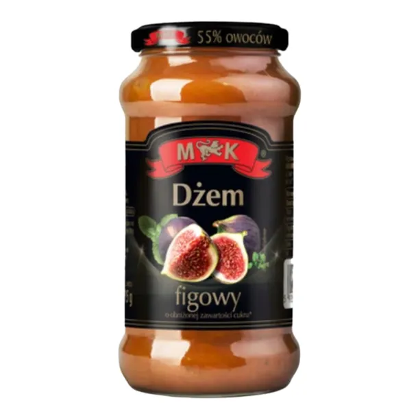 MK Dżem Figowy Niskosłodzony o Obniżonej Zawartości Cukrów 55% Owoców 315g