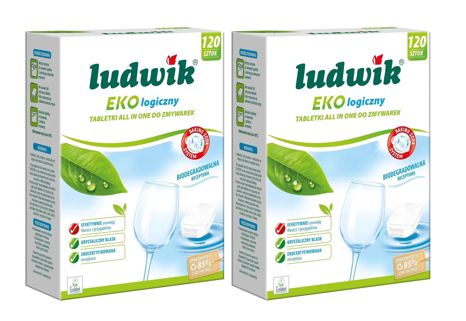 2x Ludwik tabletki do zmywarki 120 szt All in One