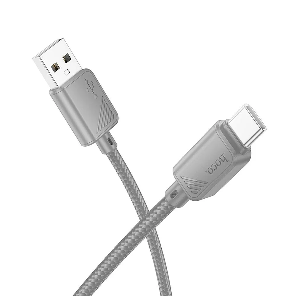 kabel-usb-a-do-usb-c-hoco-3a-1-m-x113-szary-stan-nowy