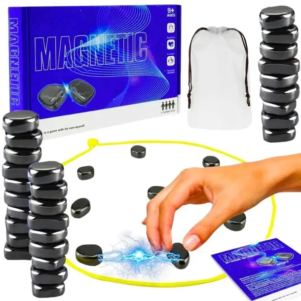 KAMIENIE MAGNETYCZNE GRA RODZINNA MAGNETIC MAGNESY 30SZT. STRATEGICZNA
