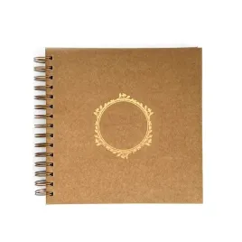 album-do-zdobienia-40-kartek-205x205-cm-brazowy-ze-zlotym-nadruk-dalprint