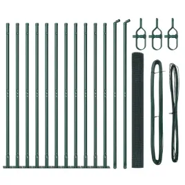 ogrodzenie-z-slupkami-zielony-1-5-x-25-m-stal