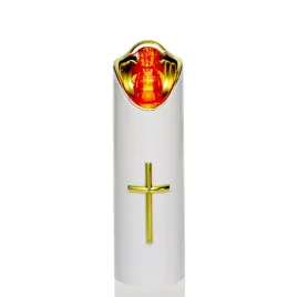 wklad-ledowy-do-zniczy-bialy-ze-zlotym-wnetrzem-i-krzyzem-17cm-czerwony