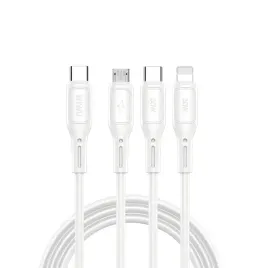 wiwu-kabel-3w1-usb-c-usb-c-micro-usb-lightning-60w-1m-bialy