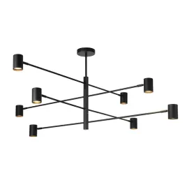 light-prestige-lampa-wiszaca-snow-8-czarna-8xgu10