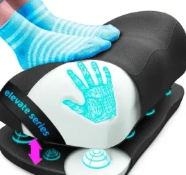 podnozek-ergonomiczny-pod-biurko-pianka-memory-masaz-punktowy-czarny