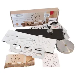 srebrny-bezramowy-duzy-zegar-scienny-diy