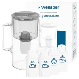 dzbanek-szklany-filtrujacy-wessper-d2-borosilicate-3l-szary-6x-filtr