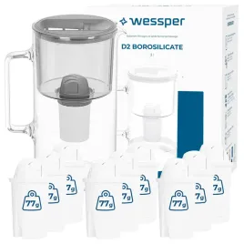 dzbanek-szklany-wessper-d2-borosilicate-3l-10-filtr-wessper-aquaclassic