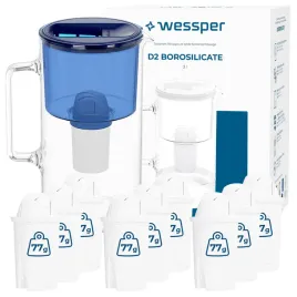 dzbanek-filtrujacy-szklany-wessper-3l-d2-borosilicate-10x-filtr-wklad