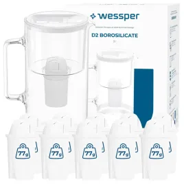 dzbanek-filtrujacy-wessper-borosilicate-d2-3l-11x-wklad-filtrujacy