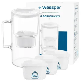 dzbanek-filtrujacy-szklany-wessper-d2-borosilicate-3l-4x-filtr-do-wody