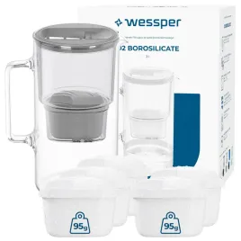 dzbanek-filtrujacy-szklany-wessper-d2-borosilicate-3l-6x-filtr-do-wody