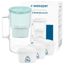 dzbanek-szklany-filtrujacy-wessper-d2-borosilicate-3l-mietowy-4x-filtr