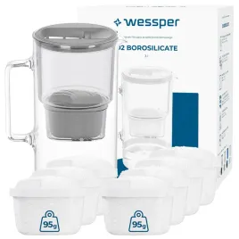 dzbanek-filtrujacy-szklany-wessper-d2-borosilicate-3l-8x-filtr-do-wody