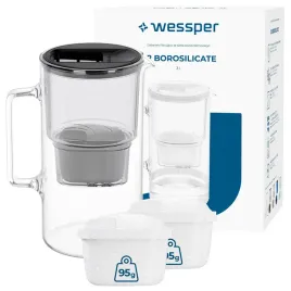 dzbanek-filtrujacy-wessper-d2-borosilicate-3l-czarny-3x-filtr