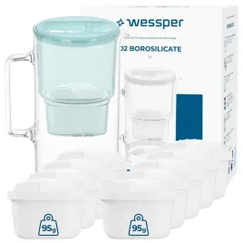 dzbanek-filtrujacy-szklany-wessper-d2-borosilicate-3l-10-filtr-do-wody