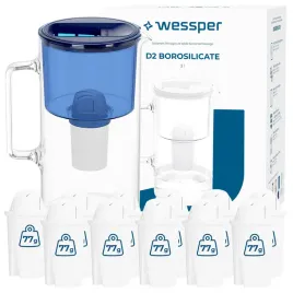 dzbanek-szklany-wessper-d2-borosilicate-3l-12x-filtr-wessper-aquaclassic