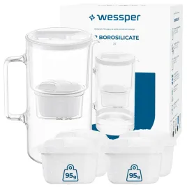 dzbanek-szklany-filtrujacy-wessper-d2-borosilicate-3l-bialy-5x-filtr