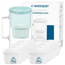 dzbanek-filtrujacy-szklany-wessper-d2-borosilicate-3l-9x-filtr-aquamax