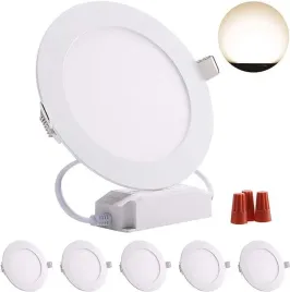 lampa-sufitowa-led-biala-6-w-zestaw-5-lamp